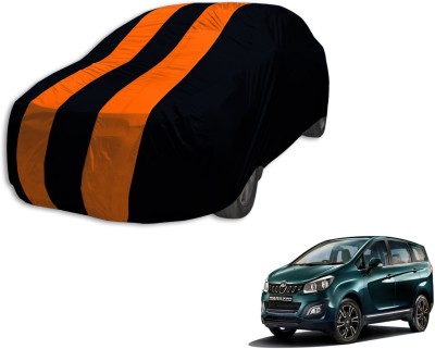 Auto Hub Car Cover For Mahindra Universal For Car (Without Mirror Pockets)(Black, Orange, For 2018 Models)