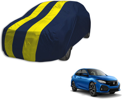 MOCKHE Car Cover For Honda Civic (Without Mirror Pockets)(Blue, Yellow)