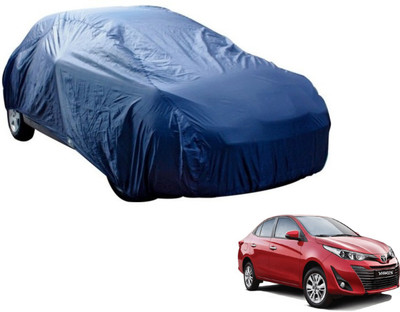 Auto Hub Car Cover For Toyota Yaris (Without Mirror Pockets)(Blue, For 2018 Models)