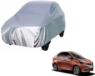 Auto Hub Car Cover For Tata Tigor (Without Mirror Pockets)(Silver, For 2018 Models)