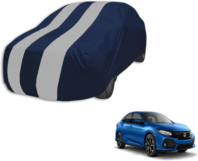 MOCKHE Car Cover For Honda Civic (Without Mirror Pockets)(Blue, Silver)