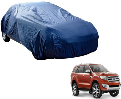 MOCKHE Car Cover For Ford Endeavour (Without Mirror Pockets)(Blue, For 2018 Models)