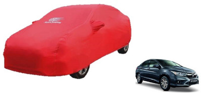 Auto Oprema Car Cover For Honda City i-Vtec (With Mirror Pockets)(Red)