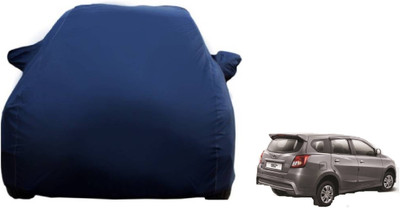 Auto Oprema Car Cover For Datsun Go (With Mirror Pockets)(Blue)