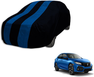 MOCKHE Car Cover For Honda Civic (Without Mirror Pockets)(Black, Blue)