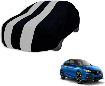 MOCKHE Car Cover For Honda Civic (Without Mirror Pockets)(Black, Silver)
