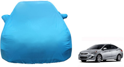 Auto Oprema Car Cover For Hyundai Accent (With Mirror Pockets)(Blue)