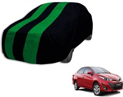 Auto Hub Car Cover For Toyota Yaris (Without Mirror Pockets)(Black, Green, For 2018 Models)