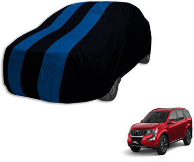 Auto Hub Car Cover For Mahindra XUV 500 (Without Mirror Pockets)(Black, Blue, For 2018 Models)