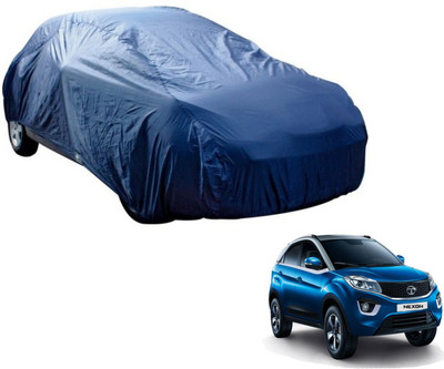 MOCKHE Car Cover For Tata Nexon (Without Mirror Pockets)(Blue, For 2018 Models)