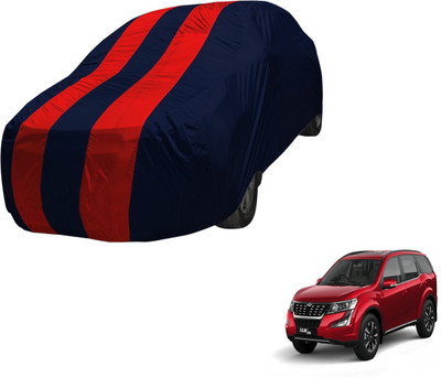 Auto Hub Car Cover For Mahindra XUV 500 (Without Mirror Pockets)(Black, Red, For 2018 Models)