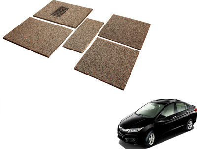 MOCKHE Rubber, EVA Standard Mat For  Honda City(Black, Beige)