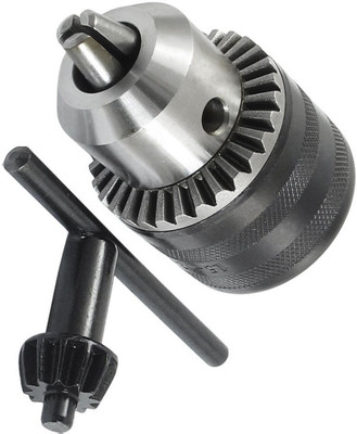 SAIFPRO 13mm x 24UNF Iron Drill Chuck with Key Black and Silver