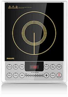 Philips 4929 Induction Cooktop with Cool - To - touch glass panel Induction Cooktop(Silver, Black, Jog Dial) at flipkart