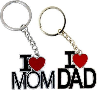 ME&YOU I Love Dad and I Love Mom Metal Keychain, Gift for Birthday, Mother’s Day, Father’s Day, Anniversary and any other occasion IZ19Keychain14-17-01 Key Chain