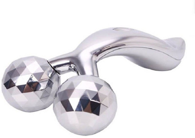 GHK H73 Y Shape 3D Massager Portable Compact Face Roller Massager(Silver)