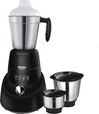 Maharaja Whiteline Turbo DLX 750 W Mixer Grinder(Black, Silver, 3 Jars)