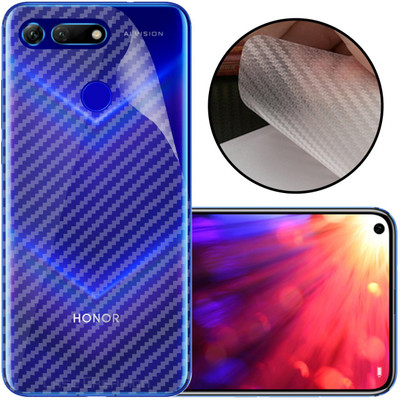 CASE CREATION Honor View20 (2021) Mobile Skin(3D Carbon Fibre Transparent Back Skin Matte Finish)