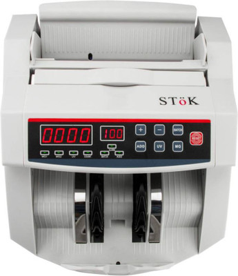 Stok ST-MC01 LCD Display Counterfeit Detector UV & MG Cash Bank Detector Note Counting Machine(Counting Speed - 1000 notes/min)