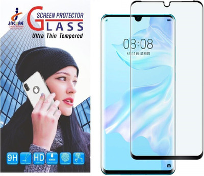 Jacure Edge To Edge Tempered Glass for Huawei P30 Pro Tempered Glass Full Coverage 3D Curved Anti Glare 9H Hardness Bubble-Free Anti-Scratch Tempered Glass Screen Protector P30 Pro(Pack of 1)