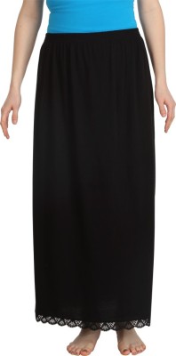 Splash Solid Women Straight Black Skirt