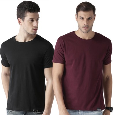 Young trendz Solid Men Round Neck Multicolor T-Shirt