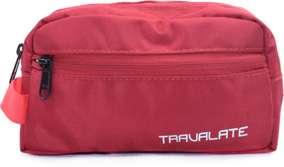 Travalate Polyester Multipurpose Travel Shaving Kit & Bag(Red)
