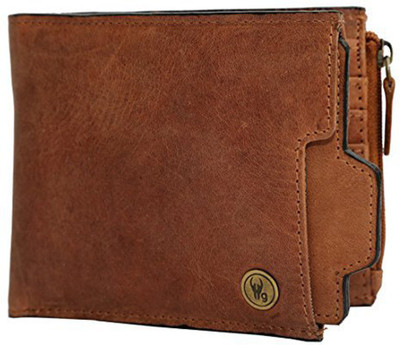 

Hidegear Men Tan Genuine Leather Wallet(9 Card Slots)