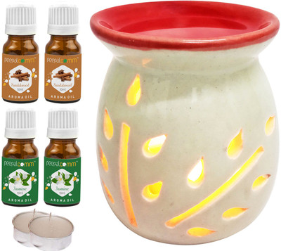 PeepalComm Jasmine, Sandalwood Diffuser Set PC-TOPREDDIFF-2TL-2SW-2JAS(7 x 5.71 ml)