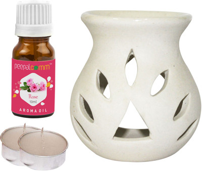 PeepalComm rose Diffuser Set PC-TDIFF25WHITE-2TL-RS(5 x 2 ml)