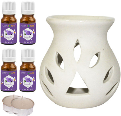 PeepalComm lavender Diffuser Set PC-TDIFF25WHITE-2TL-4LV(7 x 5.71 ml)