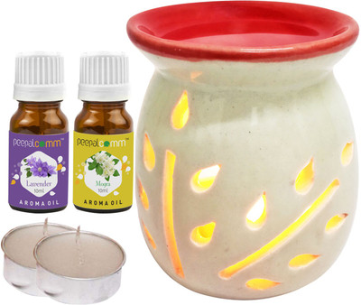 PeepalComm Mogra, Lavender Diffuser Set PC-TOPREDDIFF-2TL-LV-MOG(5 x 4 ml)