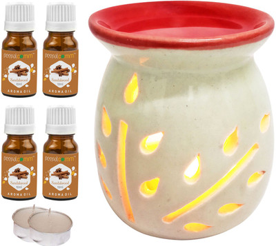 PeepalComm sandalwood Diffuser Set PC-TOPREDDIFF-2TL-4SW(7 x 5.71 ml)