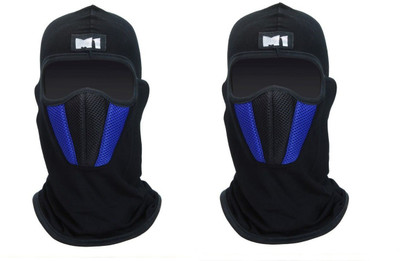 MOCKHE Blue Bike Face Mask for Men & Women(Size: Free,  Balaclava)