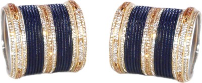 Royal Bangles Metal Zircon Bangle Set