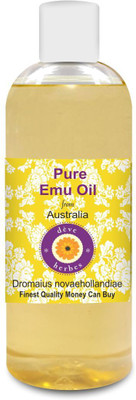 

Deve Herbes Pure Emu Oil (Dromaius novaehollandiae) 100% Natural Therapeutic Grade(200 ml)