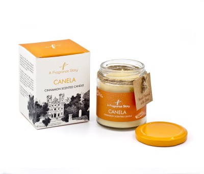 A Fragrance Story Canela, Cinnamon Scented Candle Candle(Beige, Pack of 1)