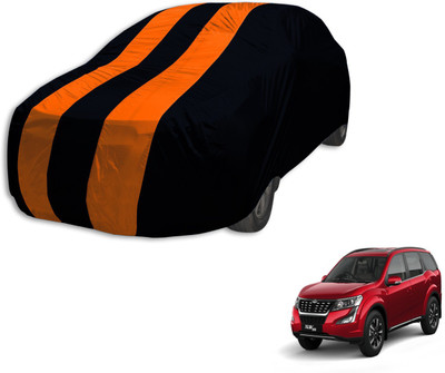 Auto Hub Car Cover For Mahindra XUV 500 (Without Mirror Pockets)(Black, Orange, For 2018 Models)