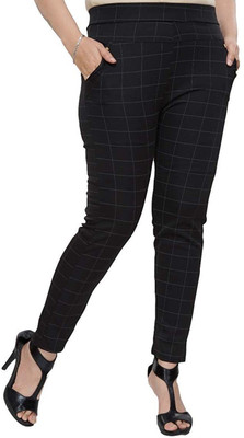 MIK FASHION Black Jegging(Checkered)