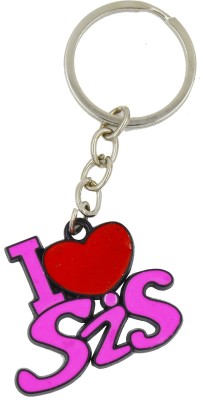 ME&YOU I Love Sis Metal Keychain Gifts on her Birthday, Anniversary, Rakhi IZ19Keychain23Pack1-01 Key Chain