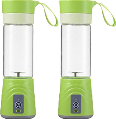 

GORICH Pack of 2 juicer bottle-fruit juice maker-Rechargeable Juice Blender 1 Juicer (Multicolor) 380 Bottle (, Multicolor) 450 Juicer Mixer Grinder(Multicolor, 2 Jars)