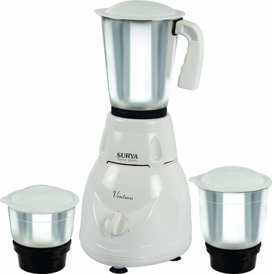 

SURYA ROSHNI LIMITED HFGERFYI 500 Juicer Mixer Grinder(White, 3 Jars)
