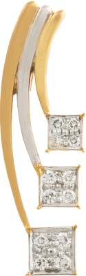 Bliss diamonds Triple square Pendant 18kt Diamond Yellow Gold Pendant