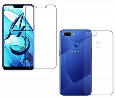 ELEF Front and Back Tempered Glass for OPPO A5, Oppo A3s, Realme 2, Realme C1(Pack of 1)