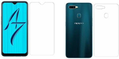 ELEF Front and Back Tempered Glass for Oppo A7 0.2MM Flexible Tempered Glass With 9H Hardeness(Pack of 1)