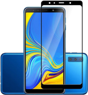 Mersal Edge To Edge Tempered Glass for Samsung Galaxy A7 2018 Edition, (Premium Edge To Edge Full Glue Branded Glass)(Pack of 1)