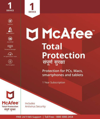 

McAfee Total Security 1 User 1 Year(CD/DVD)