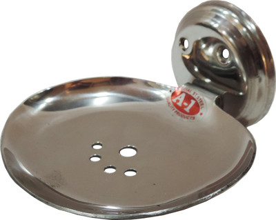 Epraiser A1 SS Open Oval Elegant Soap Dish(Silver)