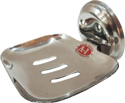 Epraiser A1 SS Open Square Elegant Soap Dish(Silver)