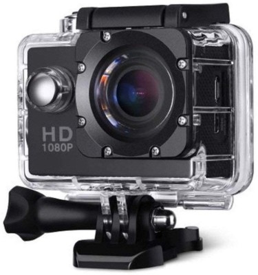 RHONNIUM Plain 1080-HD Cam-052 ™ Action Shot HD1080p(16 MP) Waterproof Sports and Action Camera(Black, 12 MP)